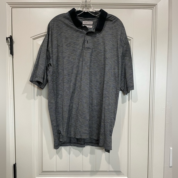 Tehama Black and Gray Polo Shirt Men’s XL - Picture 1 of 4